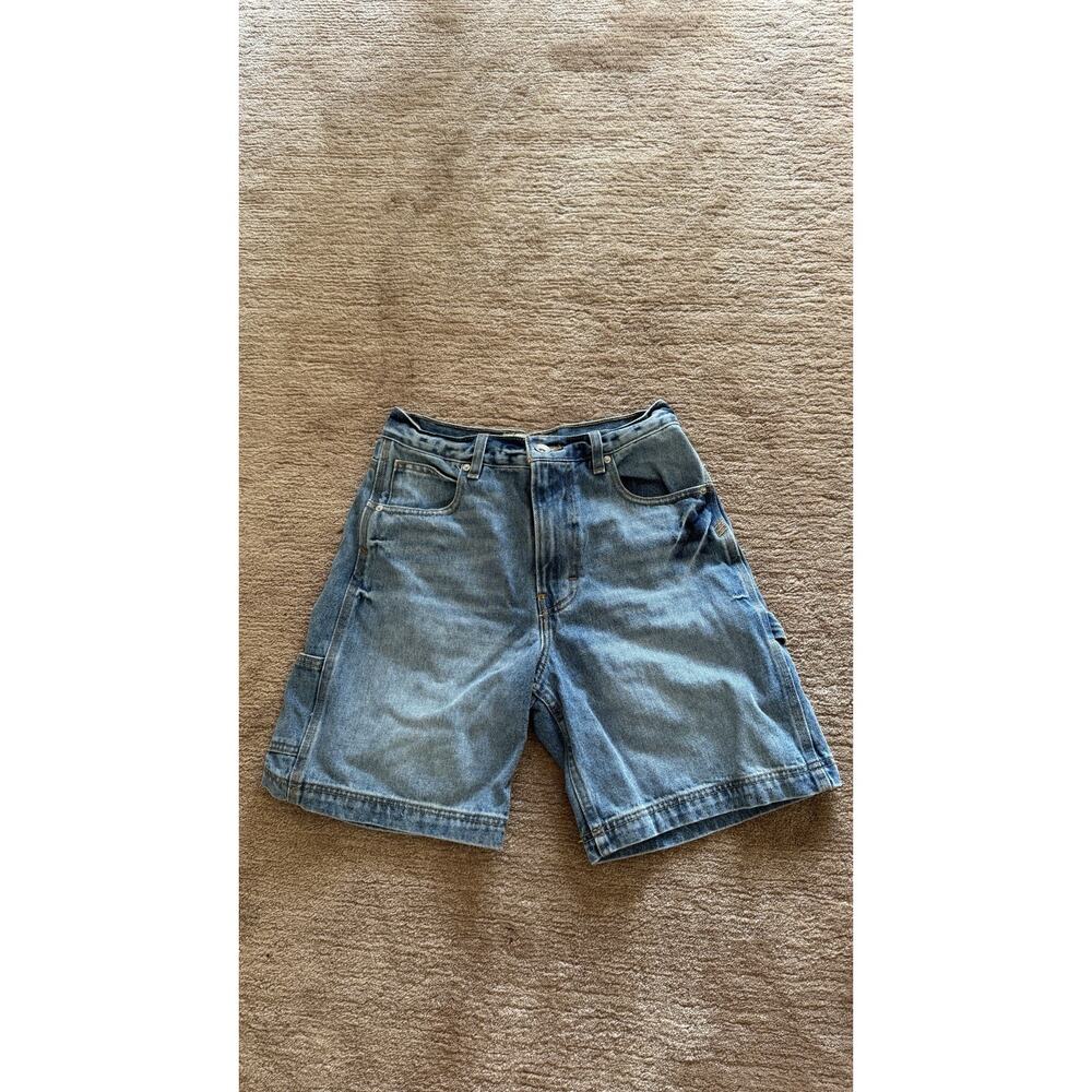 BDG Urban Outfitters Denim Carpenter Shorts Light Wash Blue Size 28